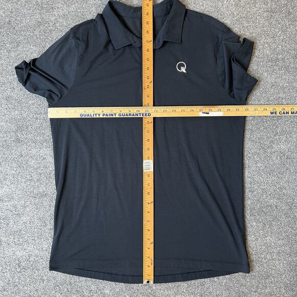 Lululemon Polo Shirt Mens L Large Navy Short Sleeve Collared Performance LOGO - Picture 7 of 9